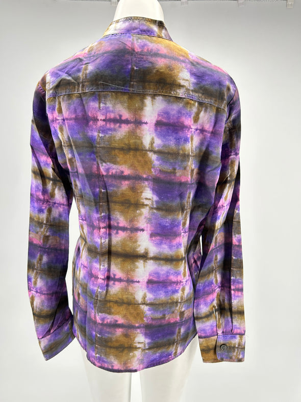 Chemise violette tie and dye