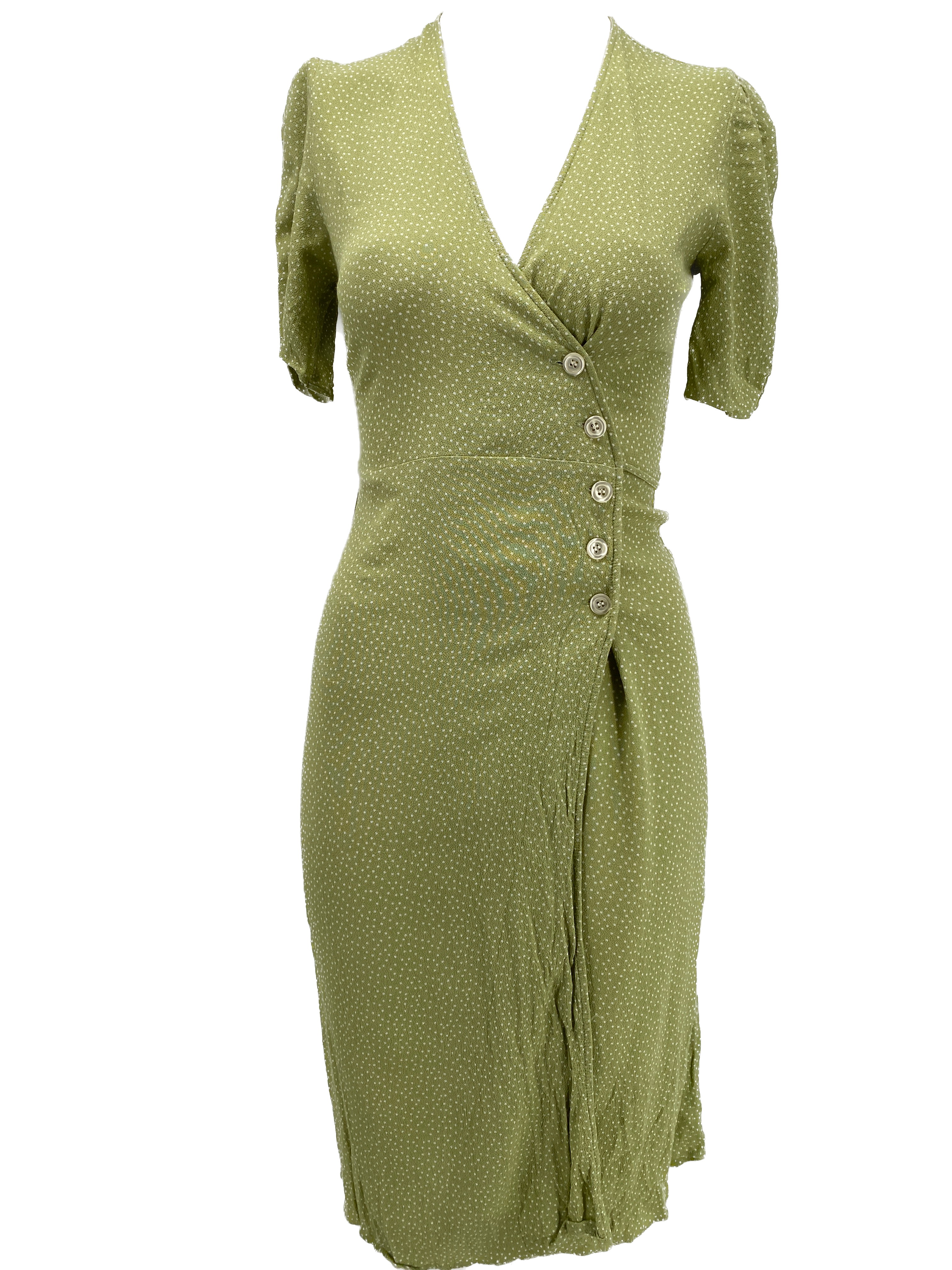 Robe verte pois Personal Seller Paris