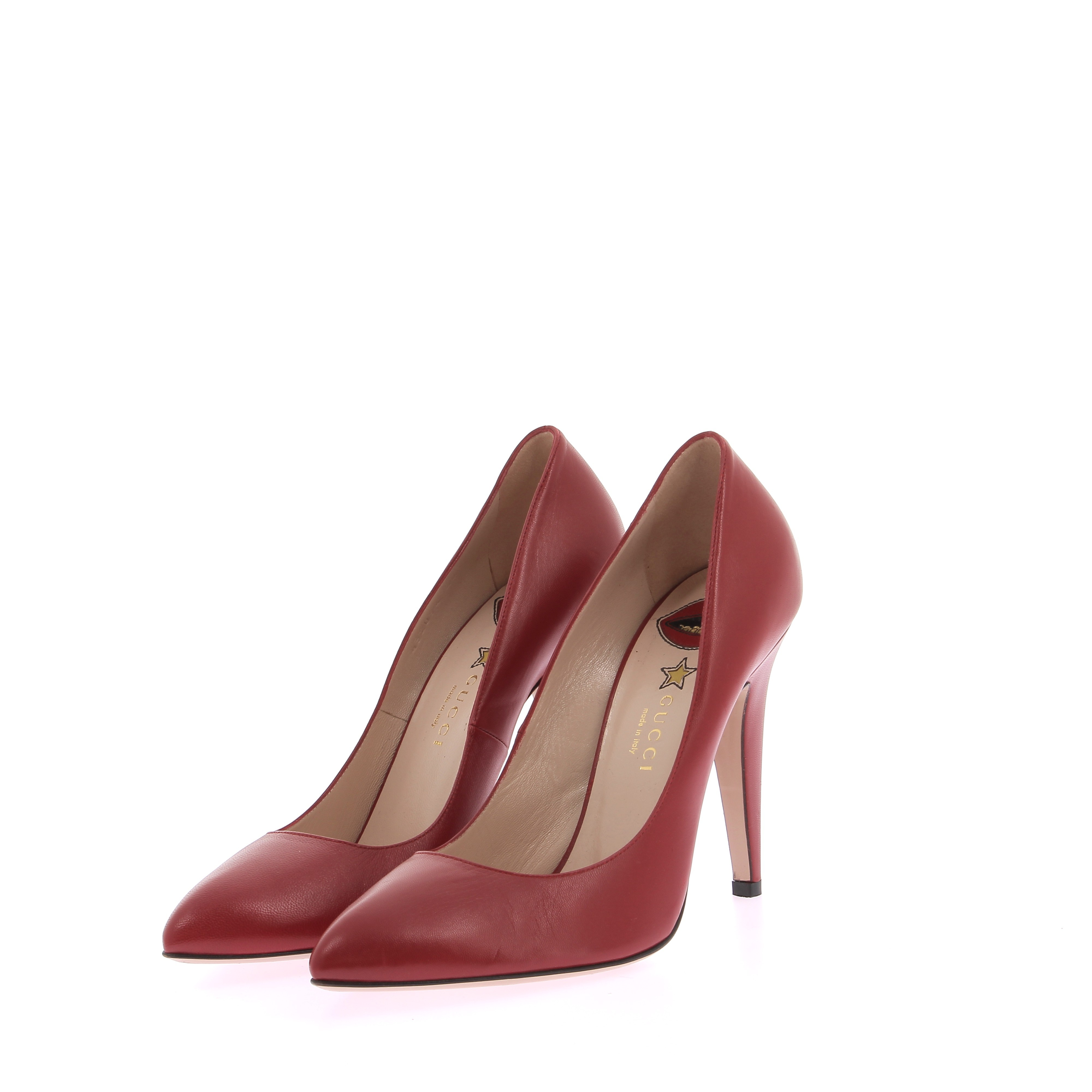 Talon top rouge gucci