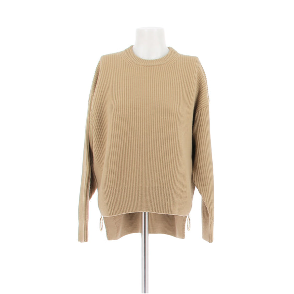 Pull en laine beige