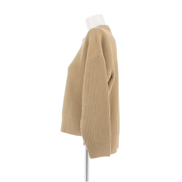 Pull en laine beige