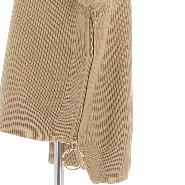 Pull en laine beige