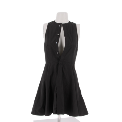 Robe chemise "Godet" noire