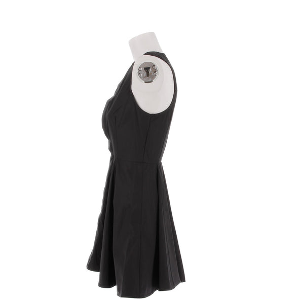 Robe chemise "Godet" noire