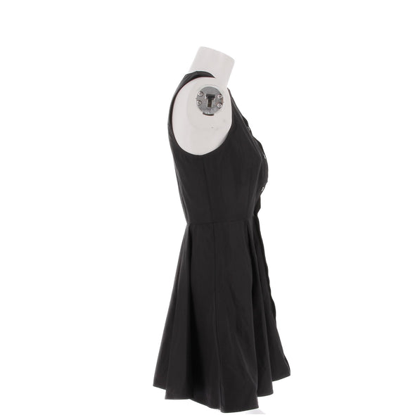 Robe chemise "Godet" noire