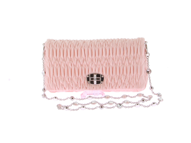 Sac en cuir rose "Crystal"
