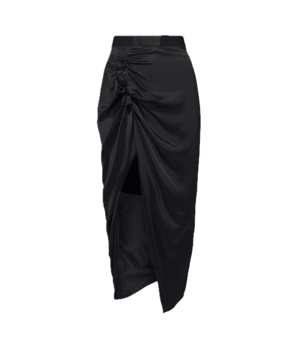 Jupe satinée noire
