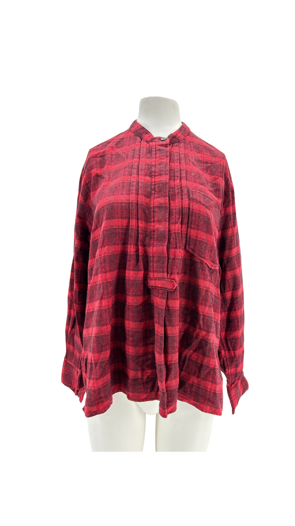 Blouse à carreaux