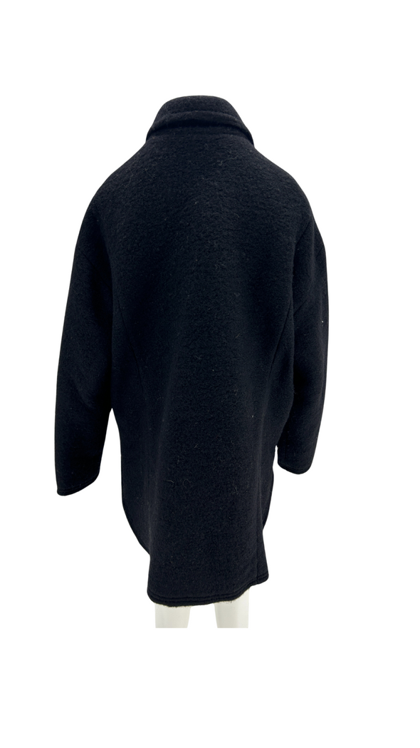 Manteau en laine noir