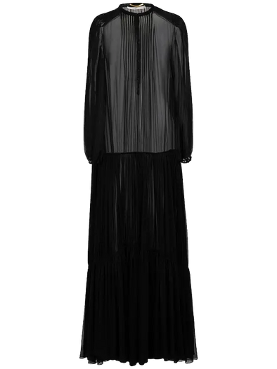 Robe noire transparente