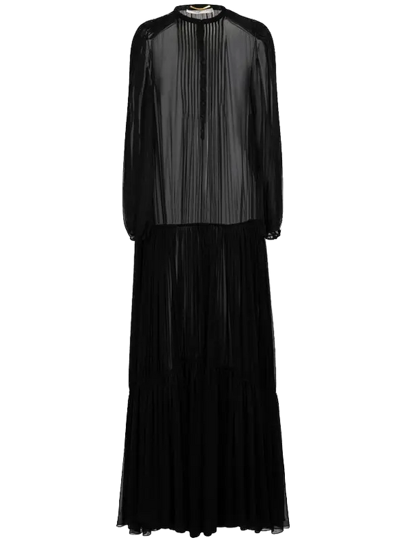 Robe noire transparente