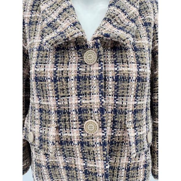 Veste en tweed rose