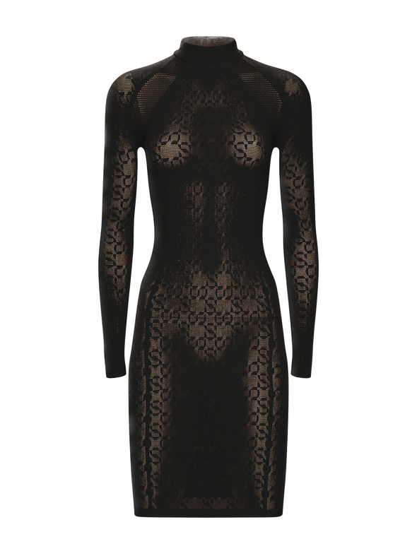 Robe noire mi-longue