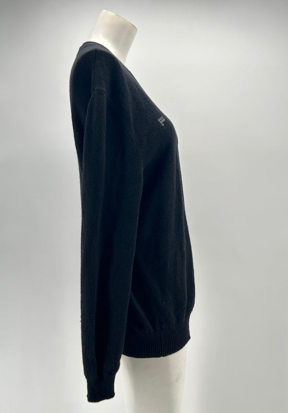 Pull noir en cachemire