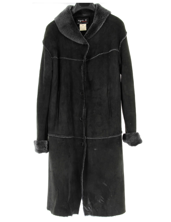 Peau lainée noire