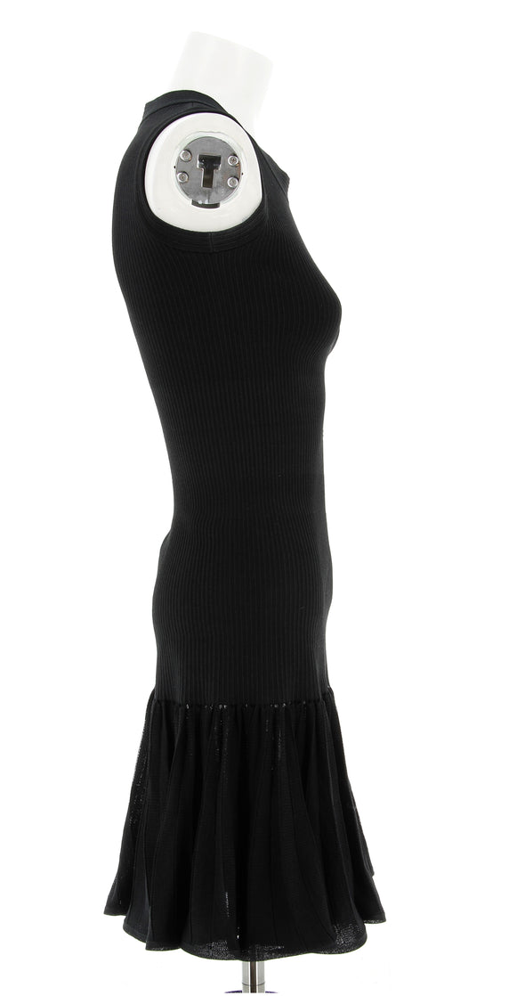 Robe en soie noire