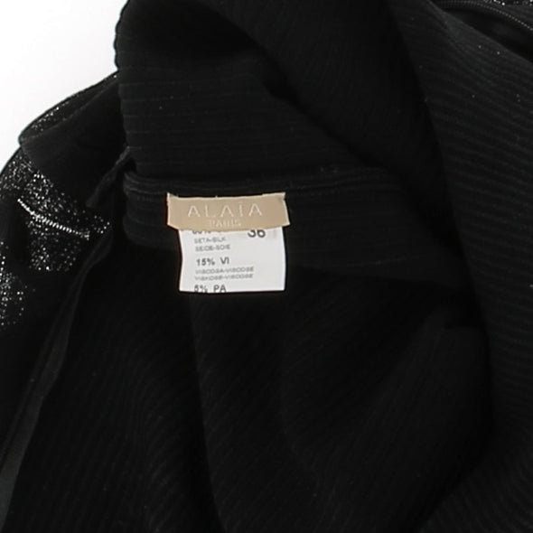 Robe en soie noire