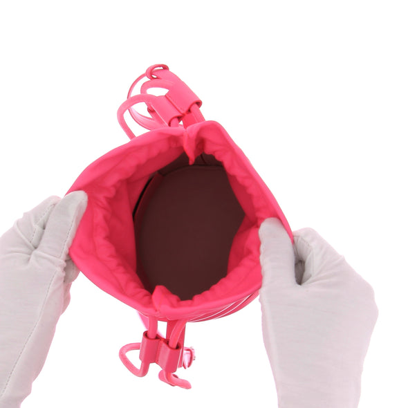 Sac bourse rose "Curve"