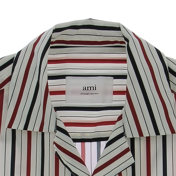 Chemise à manches courtes et à rayures