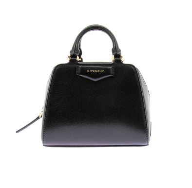 Sac "Antigona Cube Mini" en cuir noir