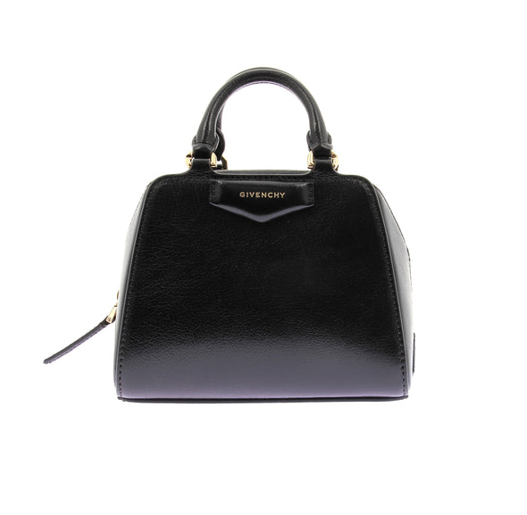 Sac "Antigona Cube Mini" en cuir noir