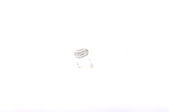 Bague "Force 10 Rise" en or blanc et diamants