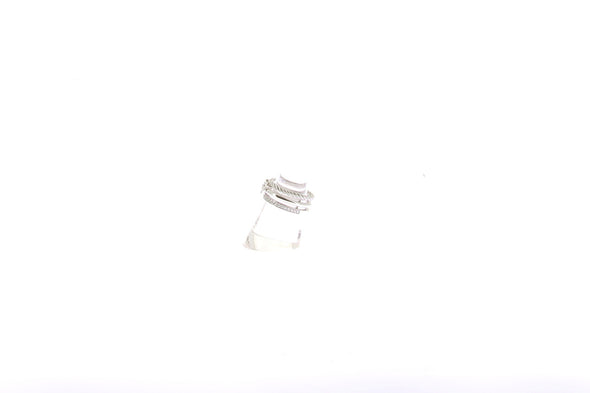Bague "Force 10 Rise" en or blanc et diamants