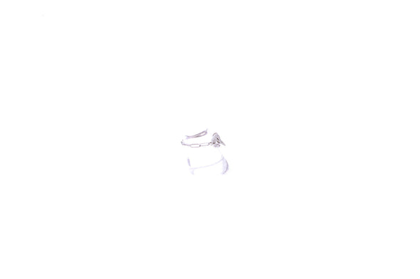 Bague menottes en or blanc 18 carats