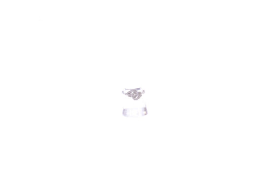Bague menottes en or blanc 18 carats