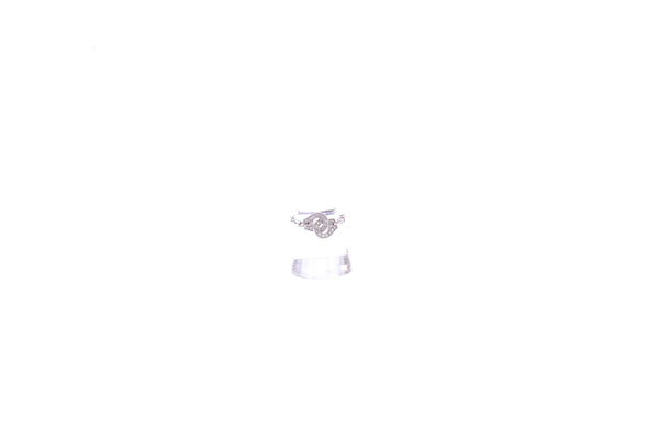 Bague menottes en or blanc 18 carats