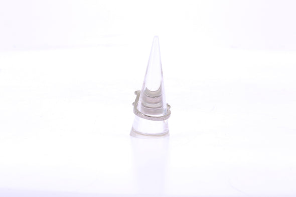 Bague argentée avec cristaux