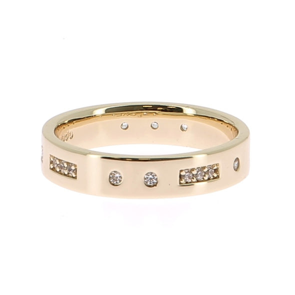 Bague en plaqué or jaune "Love"