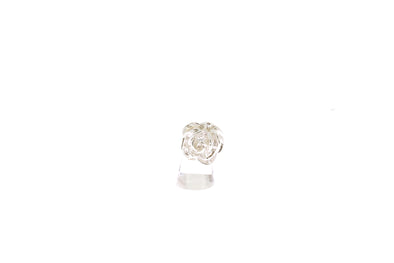 Bague Fleur argentée