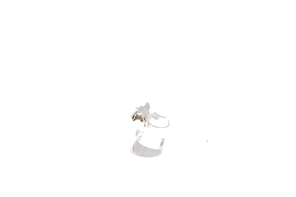 Bague Fleur argentée