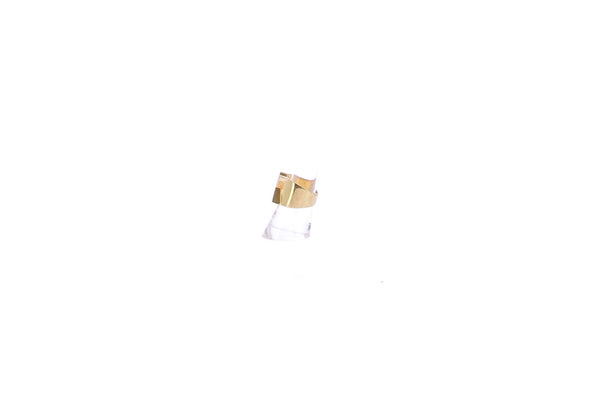 Bague dorée "X"