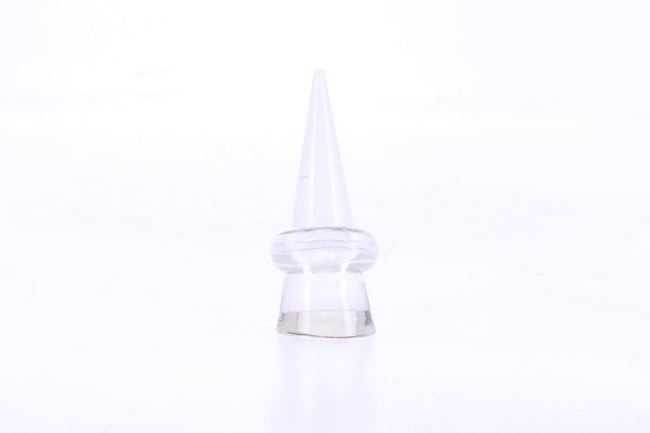 Bague en plastique transparent