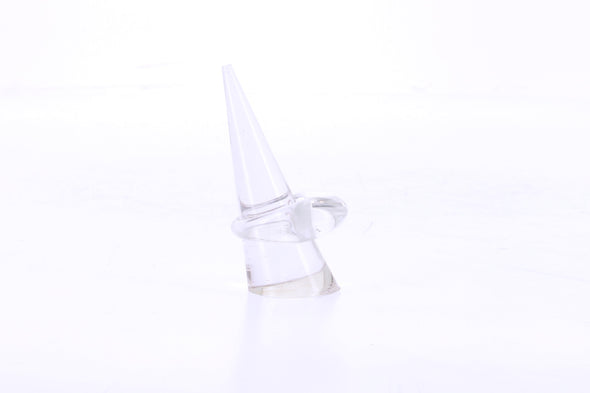 Bague en plastique transparent