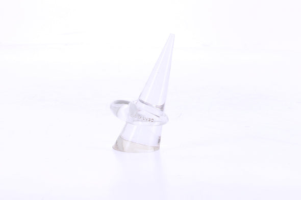 Bague en plastique transparent