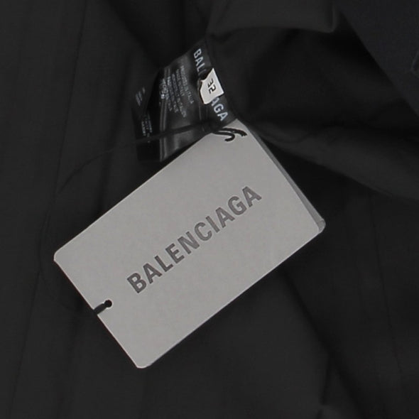 Blazer plissé noir