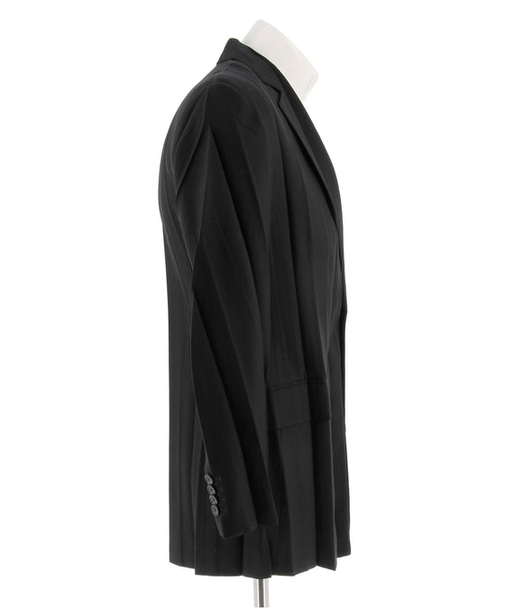 Blazer plissé noir