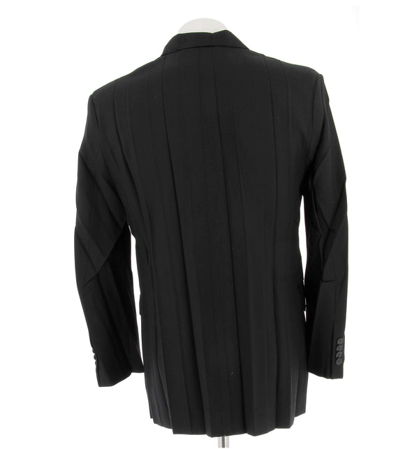 Blazer plissé noir
