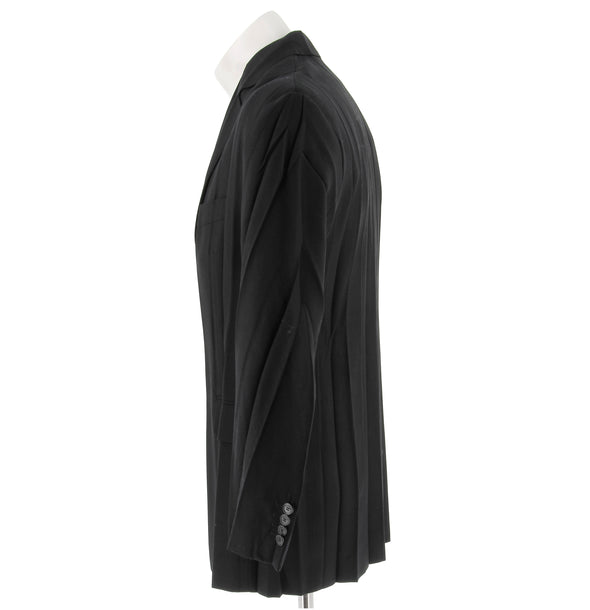 Blazer plissé noir