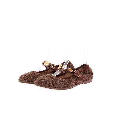 Ballerines en tweed