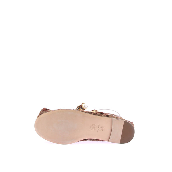Ballerines en tweed