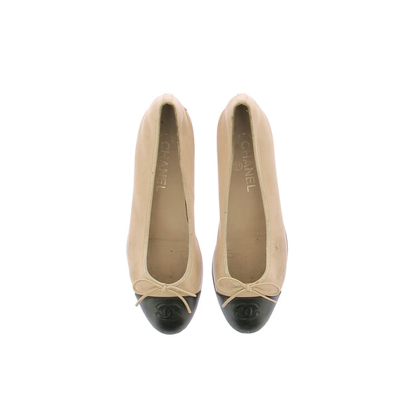 Ballerines en cuir "Cambon"