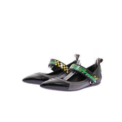 Ballerines bi-matières