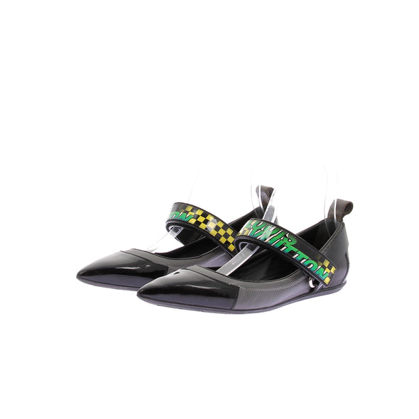 Ballerines bi-matières