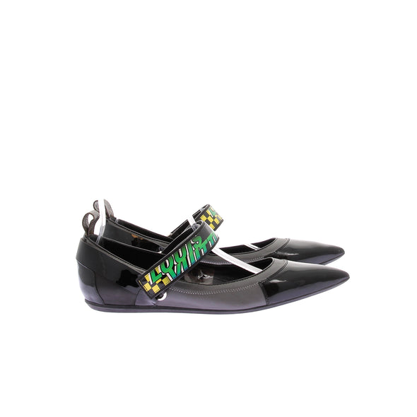 Ballerines bi-matières
