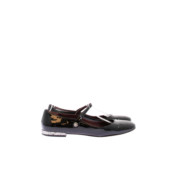 Ballerines en cuir verni