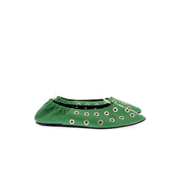 Ballerines vertes "Charlotte"